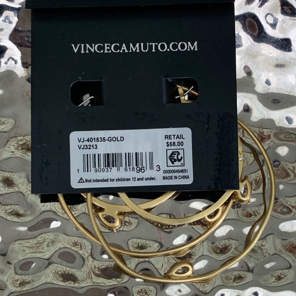 NWT Vince Camuto double hoop earrings - Picture 3 of 4